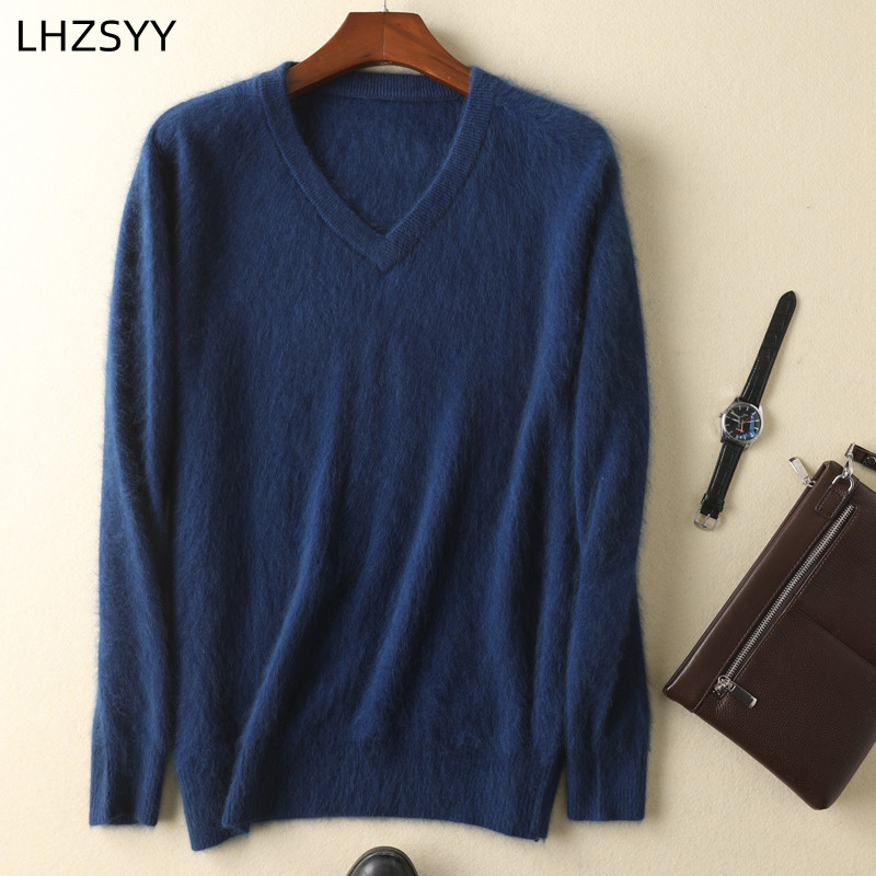 LHZSYY Men's 100% Mink Cashmer - Mens Fashion Jumpers ulasan dan harga