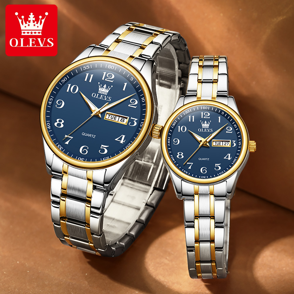 OLEVS 5567 Brand Couple Quartz - Mens Fashion In 40S ulasan dan harga