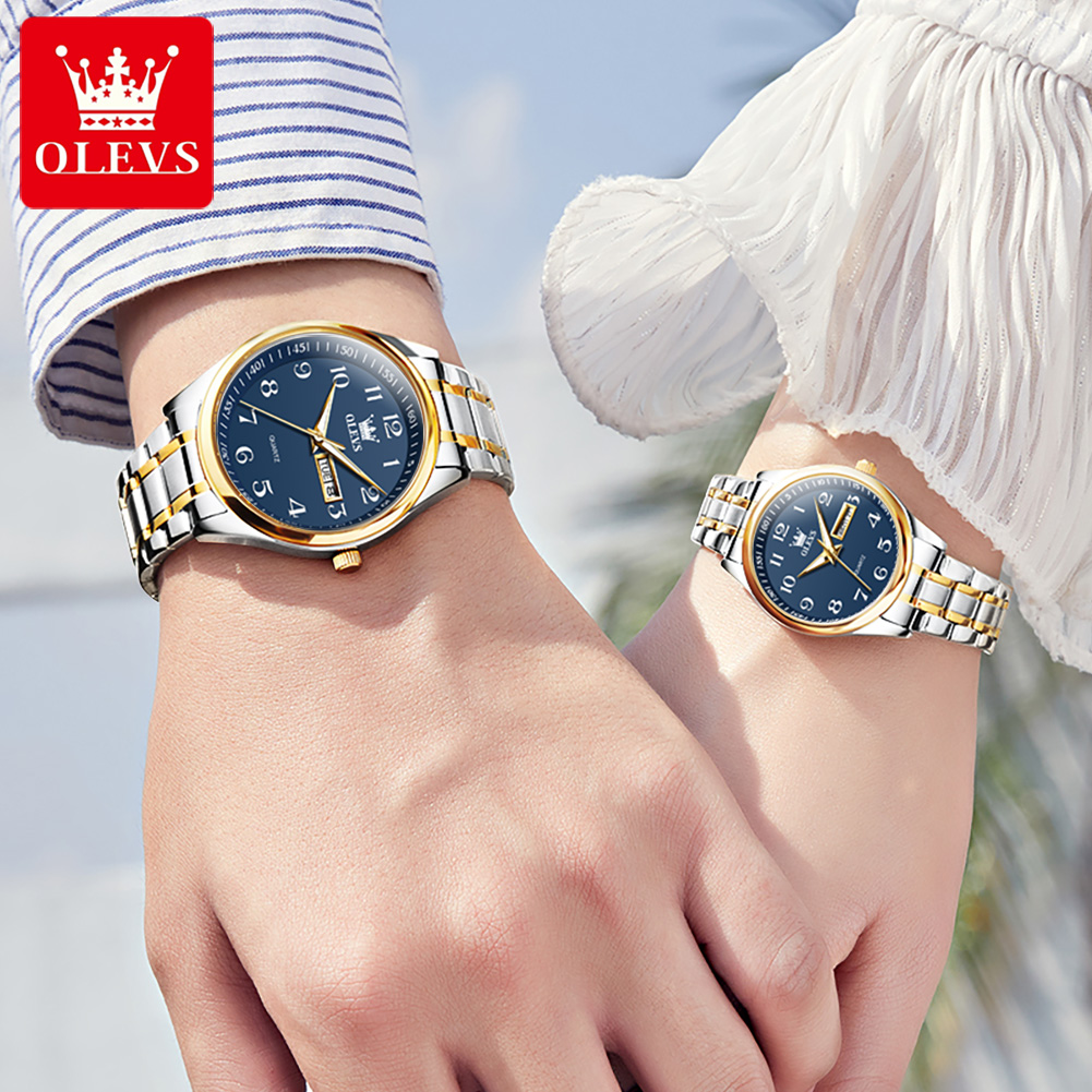 OLEVS 5567 Brand Couple Quartz - Mens Fashion In 40S ulasan dan harga