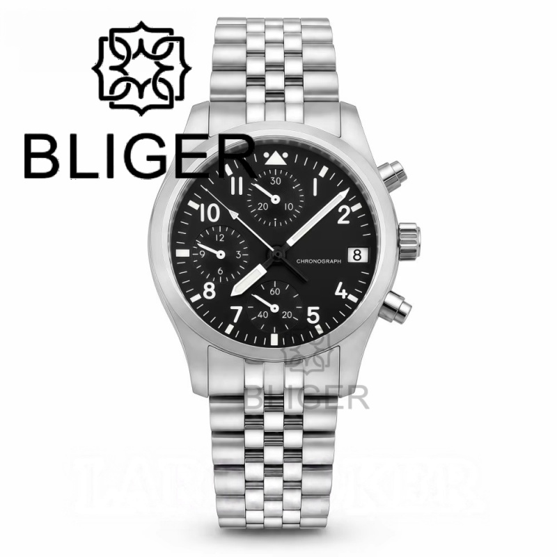 BLIGER Full Black Brushed 38mm - Mens Fashion Bracelet ulasan dan harga