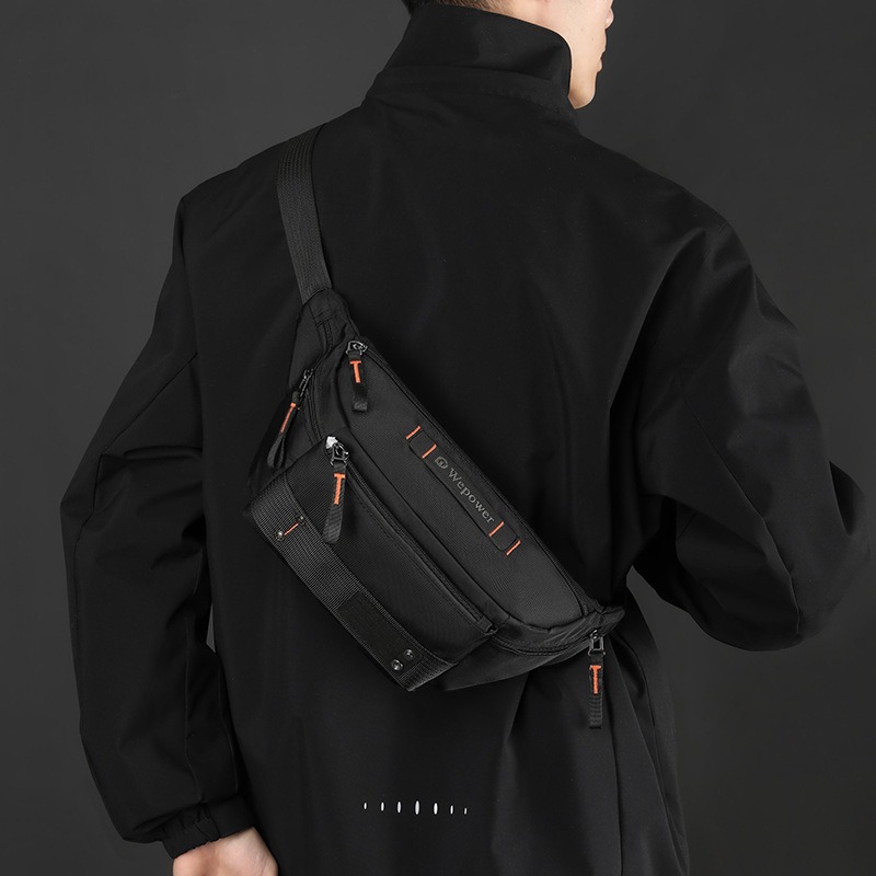 Men Waist Pack Belt Bag Cross  - Fashion Harness Men ulasan dan harga