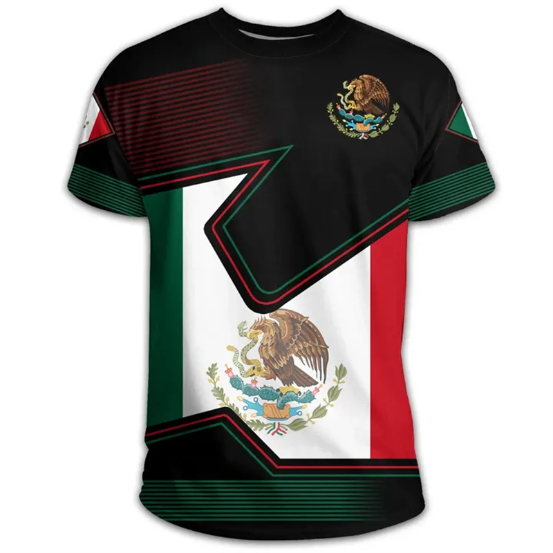 Mexico National Flag T Shirts  - Mens Fashion Mexico ulasan dan harga