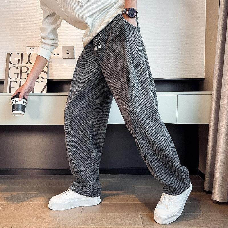 2026 Men's Cool Casual Pants A - Mens Fashion Dark Grey Pants ulasan dan harga