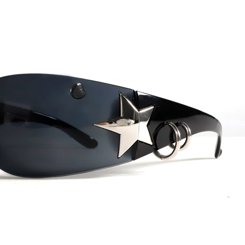 Rivet Punk Metal Star Frame Gl - Men'S Fashion Y2K ulasan dan harga