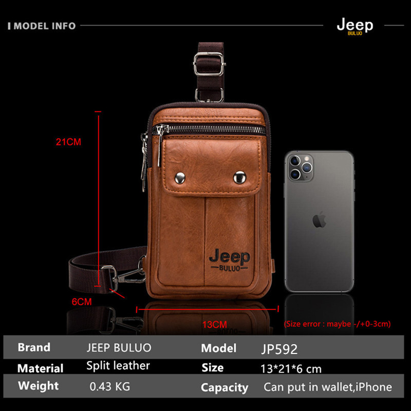 JEEP BULUO Small Multi-functio - Fashion Harness Men ulasan dan harga