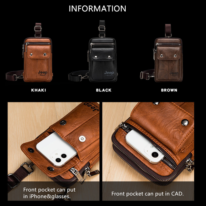 JEEP BULUO Small Multi-functio - Fashion Harness Men ulasan dan harga