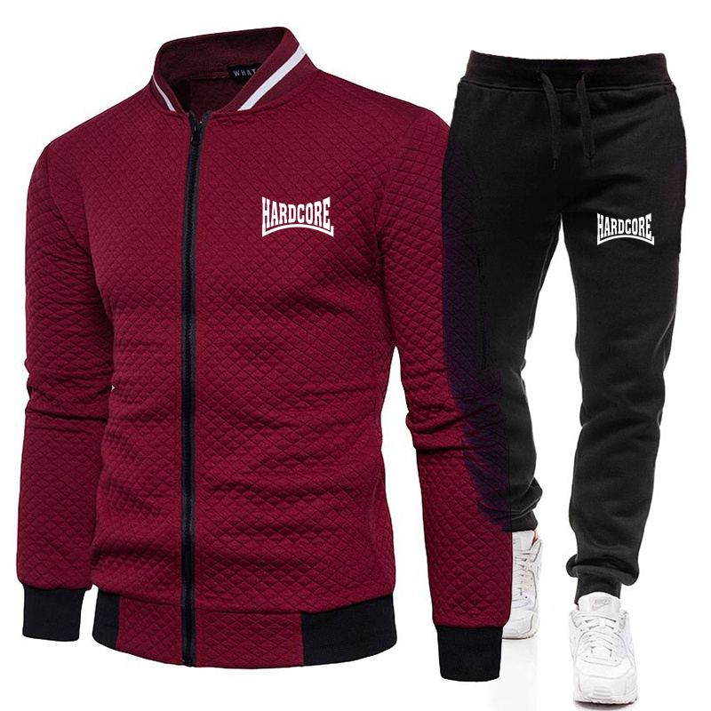HARDCORE Spring and Autumn Men - Men'S Fashion Zipper Jacket ulasan dan harga