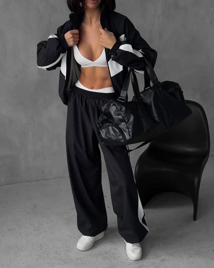 Oversized Tracksuit Colorblock - Mens Fashion Jumpers ulasan dan harga