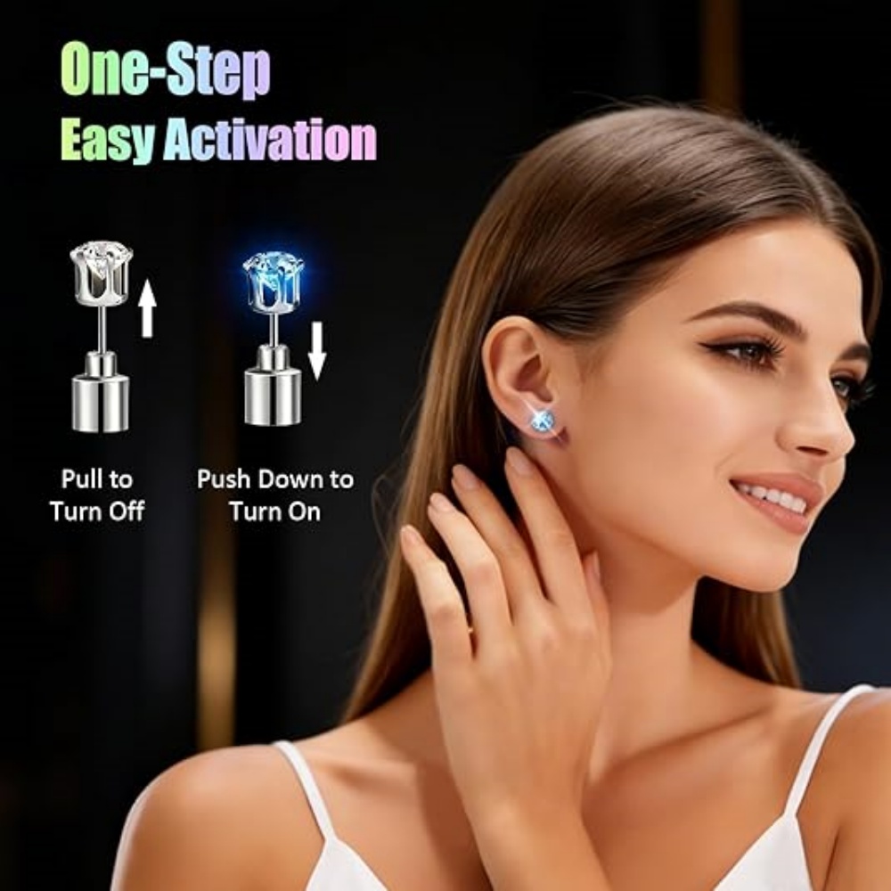 Light Up Earrings, Flashing Bl - Men'S Fashion Night Out ulasan dan harga