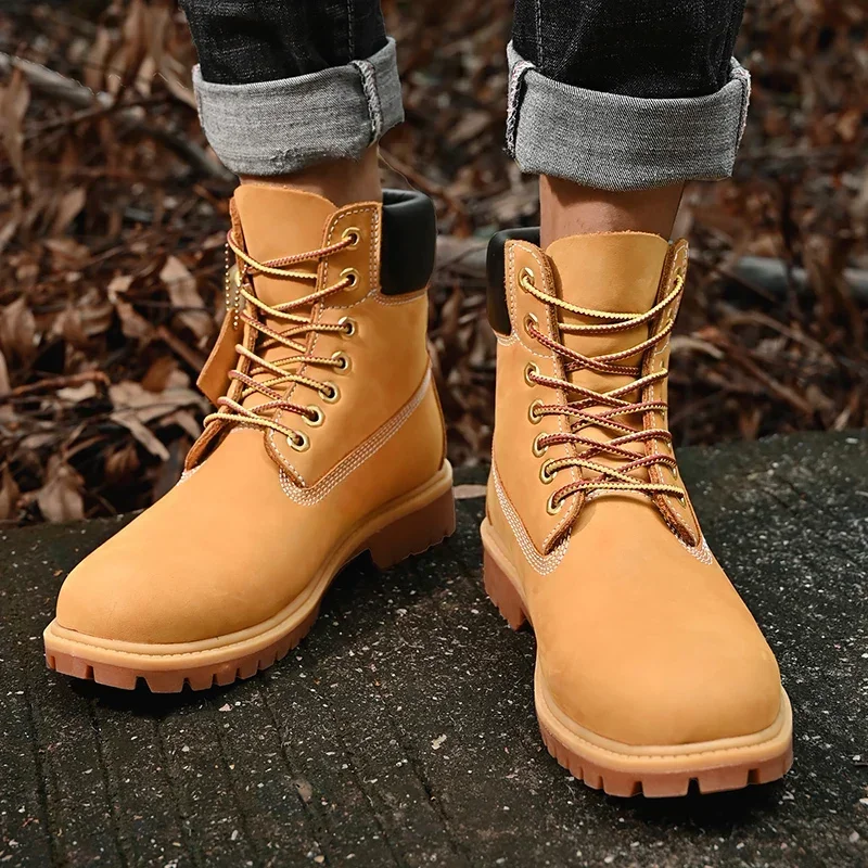 Boots Men High Top Boots High  - Men'S Fashion For 30 Year Olds ulasan dan harga